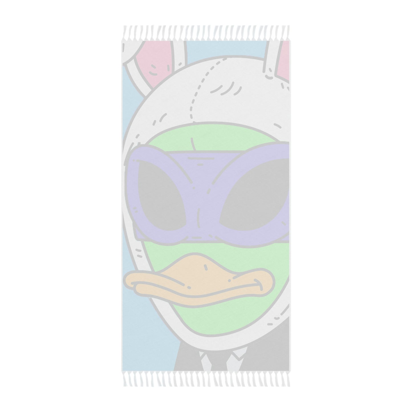 Easter Bunny Alien Visitor 751 Rabbit Boho Beach Cloth