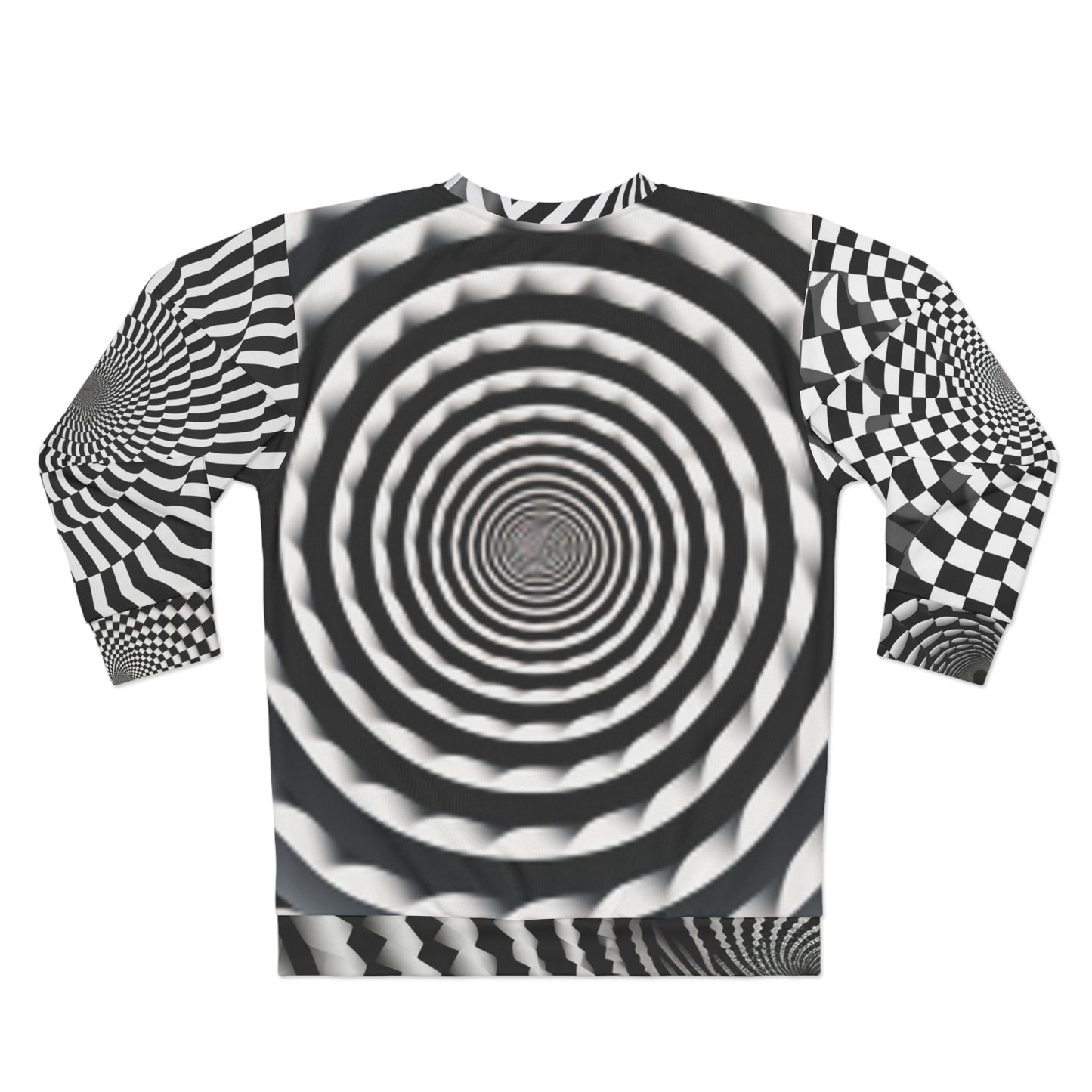 3D Optical Illusion Vortex Bottomless Hole design Unisex Sweatshirt (AOP)