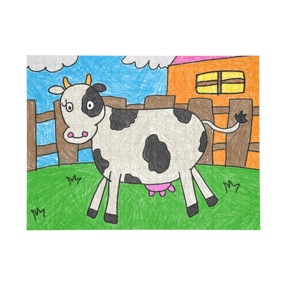 Cow Milk Farm Animal  Character Puzzle (96, 252, 500, 1000-Piece)