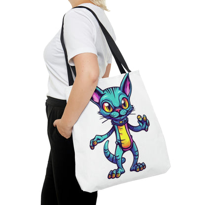 Cat Alien Creature Animal Tote Bag (AOP)