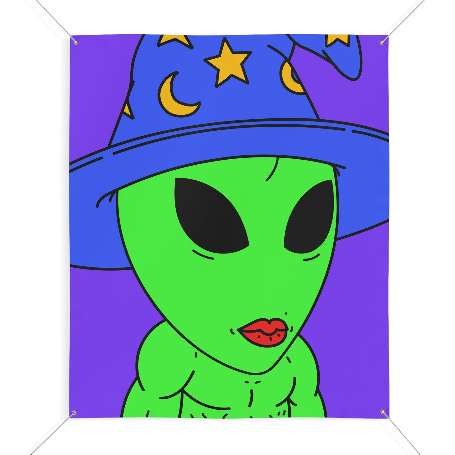 Witch Wizard Magic Alien Matte Banner