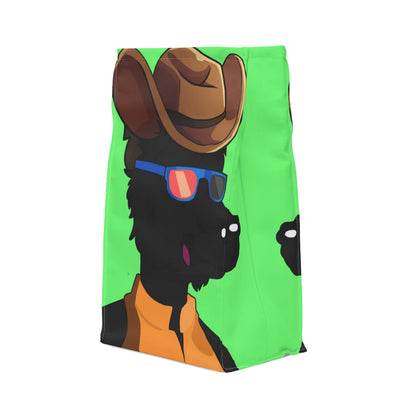 Cyborg Wolf Puffy Jacket Puffy Jacket Cowboy Hat Polyester Lunch Bag