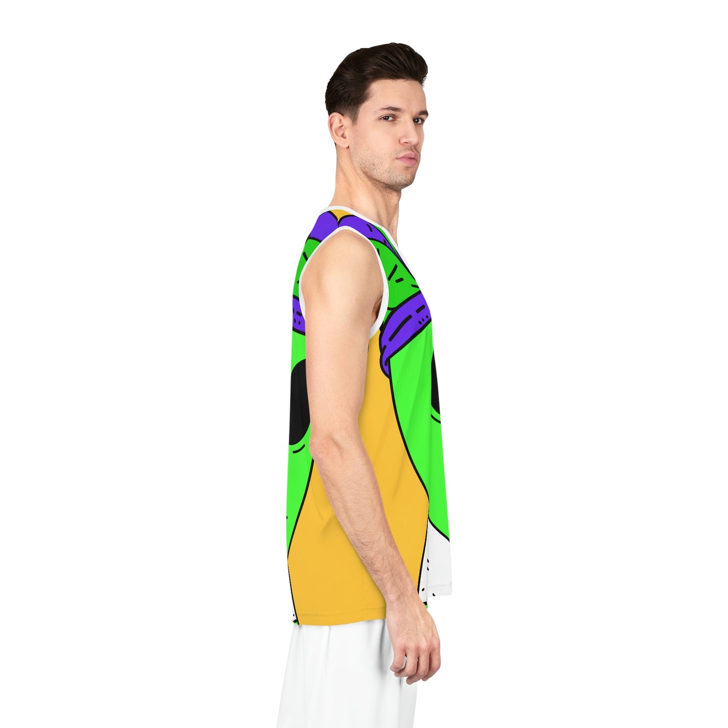 Jester Alien Joker Visitor Basketball Jersey (AOP)