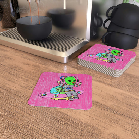 Veggie Visi Alien Vegetable Visitor UFO Coasters (50, 100 pcs)