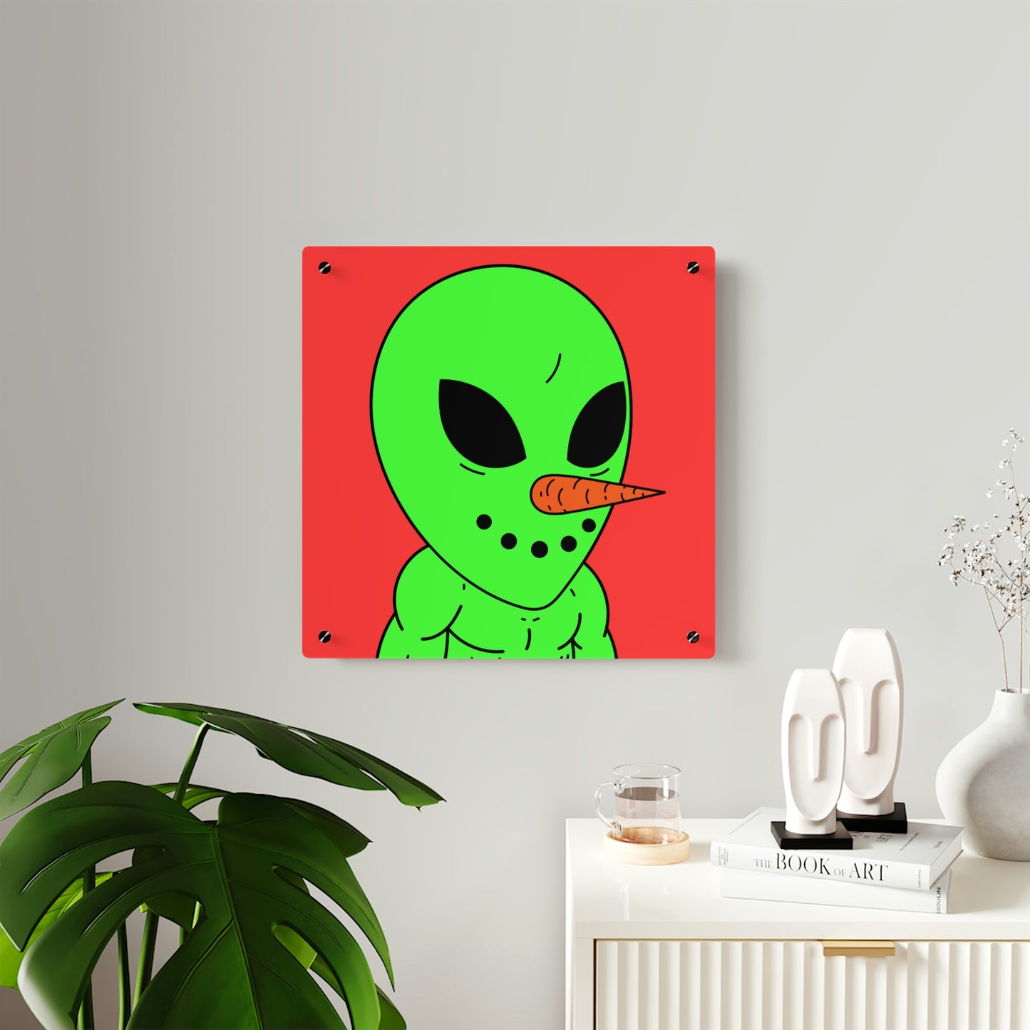 Veggie Visi Alien Vegetable Visitor Acrylic Wall Art Panels