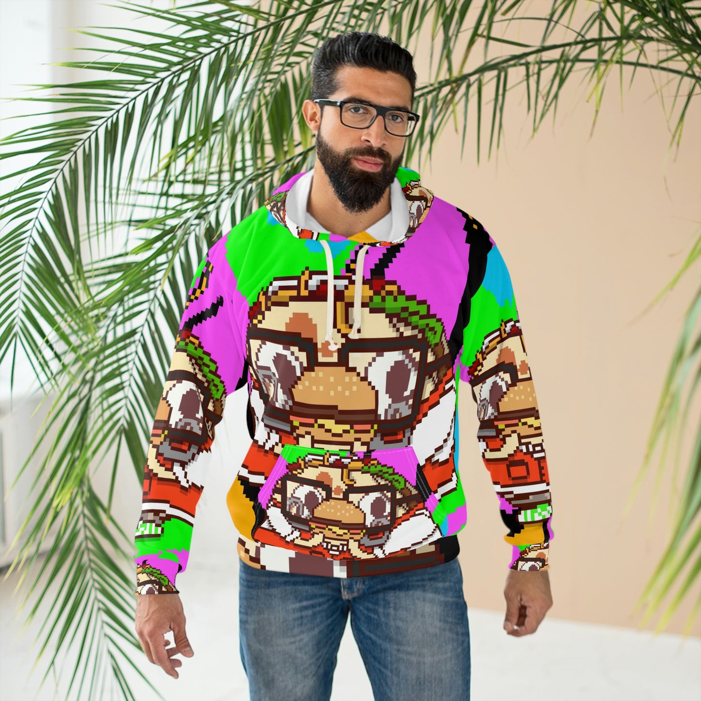 Food Chef Taco Hungry AOP Unisex Pullover Hoodie