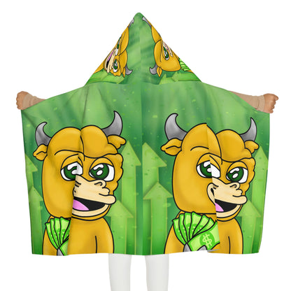 Bull Run Money Bear Market Graphic Youth Hooded Towel