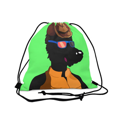 Cyborg Wolf Puffy Jacket Puffy Jacket Cowboy Hat Outdoor Drawstring Bag