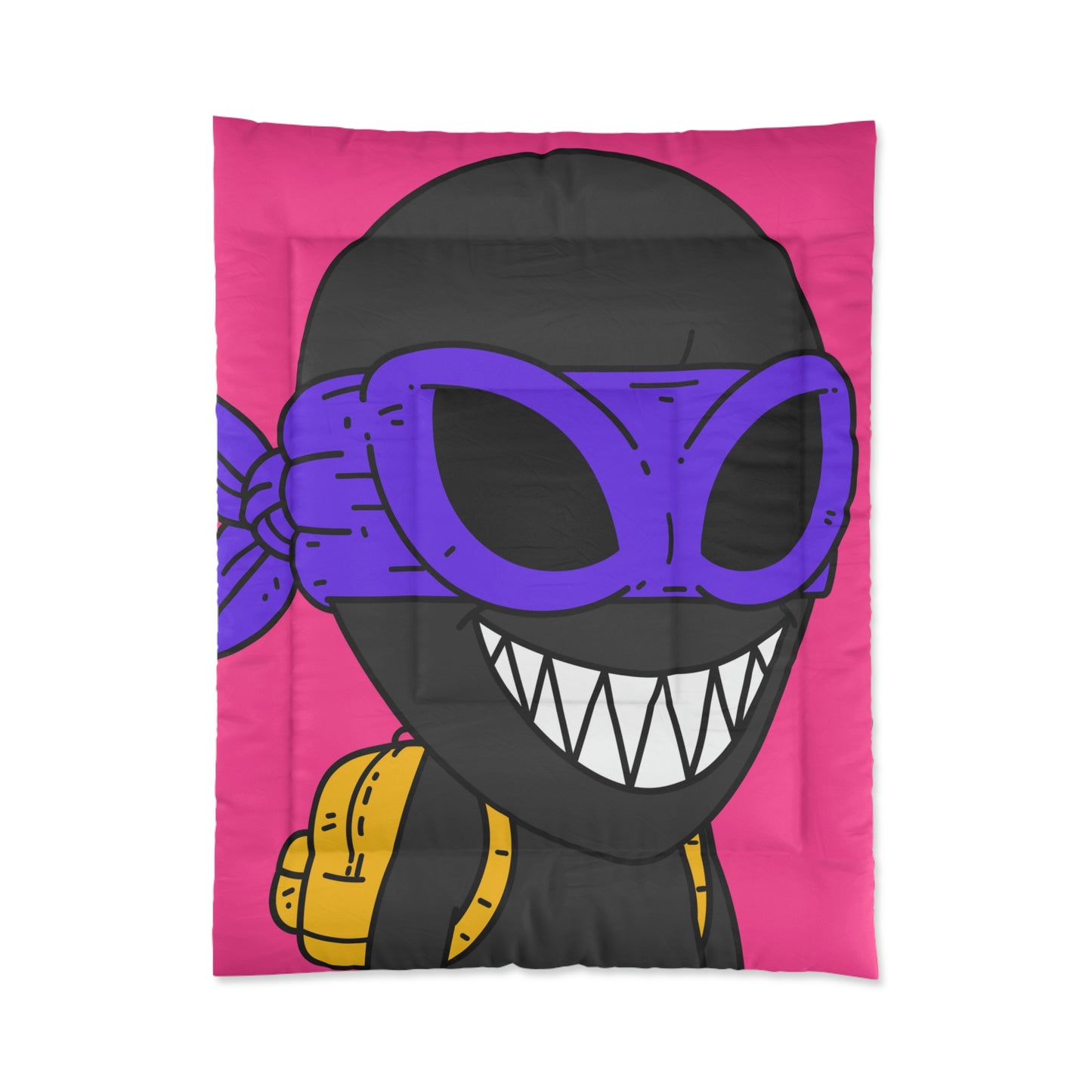 Dark Ninja Warrior Alien Visitor Comforter