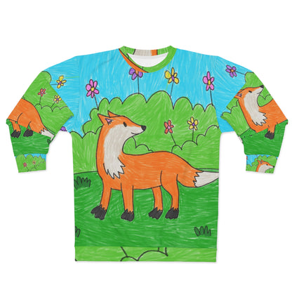 Fox Woodland Animal Foxy AOP Unisex Sweatshirt