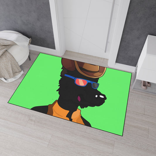 Cowgirl Wolf Cyborg Wolve Heavy Duty Floor Mat