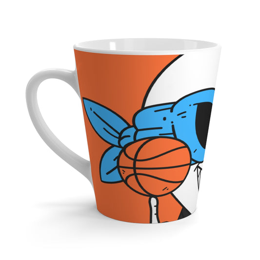 Basketball Sport Baller Alien Visitor Latte Mug
