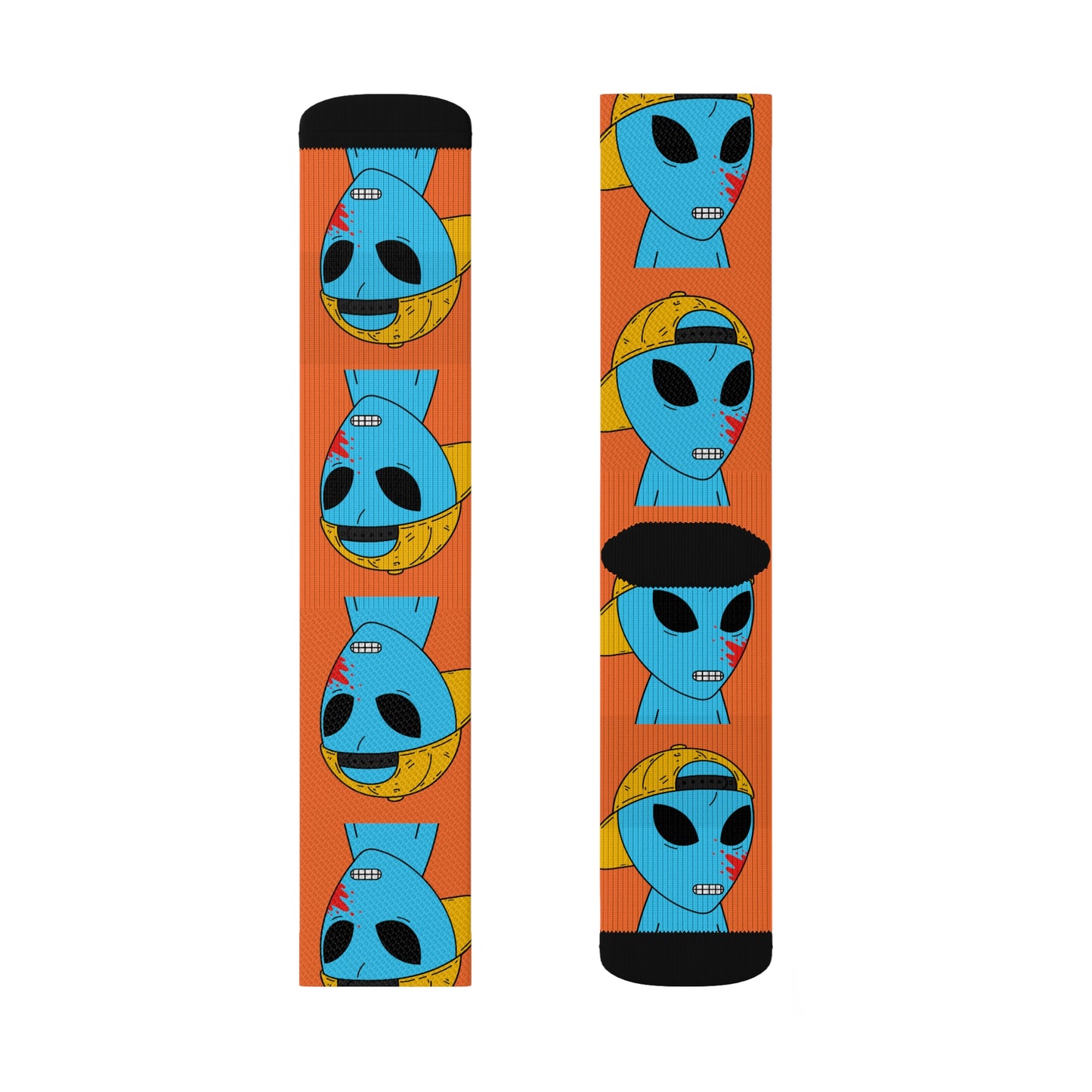 Alien Space Blue Blood Visitor Sublimation Socks