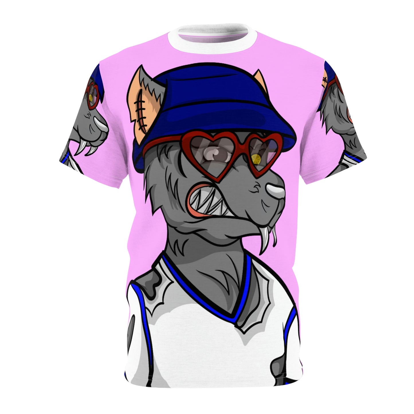 Wolf Valentine Cyborg Werewolve Camiseta unisex AOP cortada y cosida 