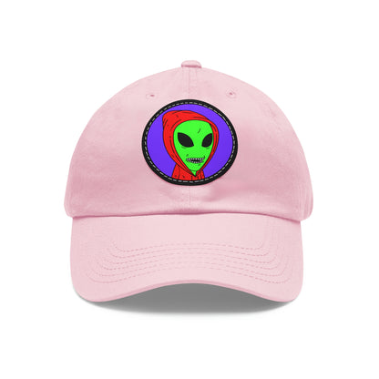 Alien Anonymous Visitor Dad Hat with Leather Patch (Round)