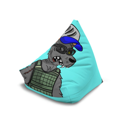 Army Vest Werewolve Cyborg Wolf Bean Bag Chair Cover