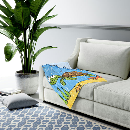 Sea Turtle Beach Sand Ocean Baby Swaddle Blanket