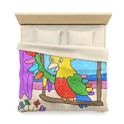 Animal Lover Parrot Perfect Gift for Parrot Owners Microfiber Duvet Cover