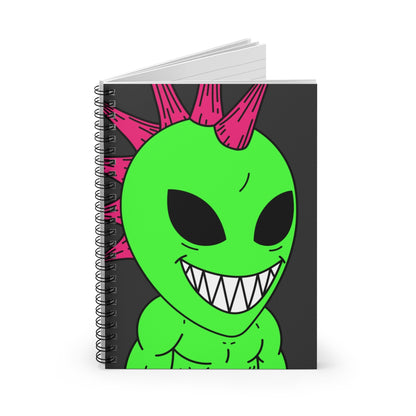 Alien Strength Workout Health Stud Spiral Notebook - Ruled Line