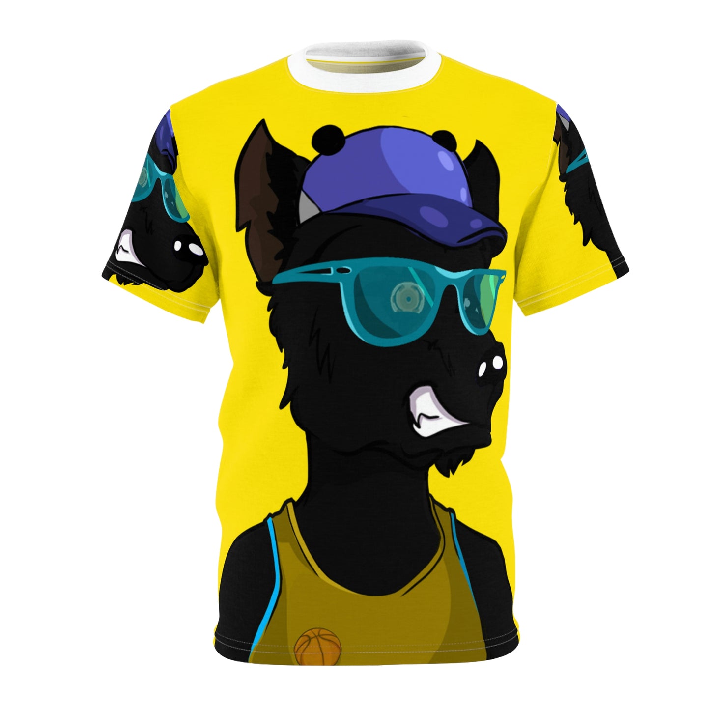 Basketball Sport Wolf Unisex AOP Cut & Sew Tee