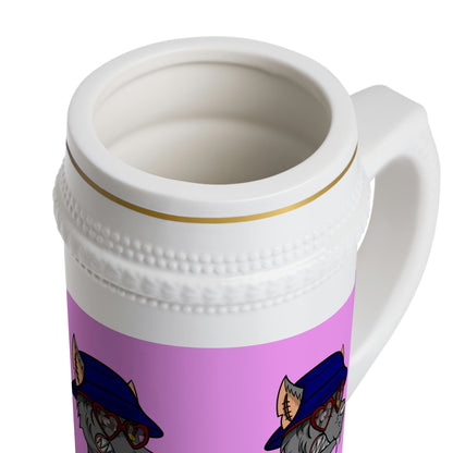 Valentine Wolf Heart Love Beer Stein Mug