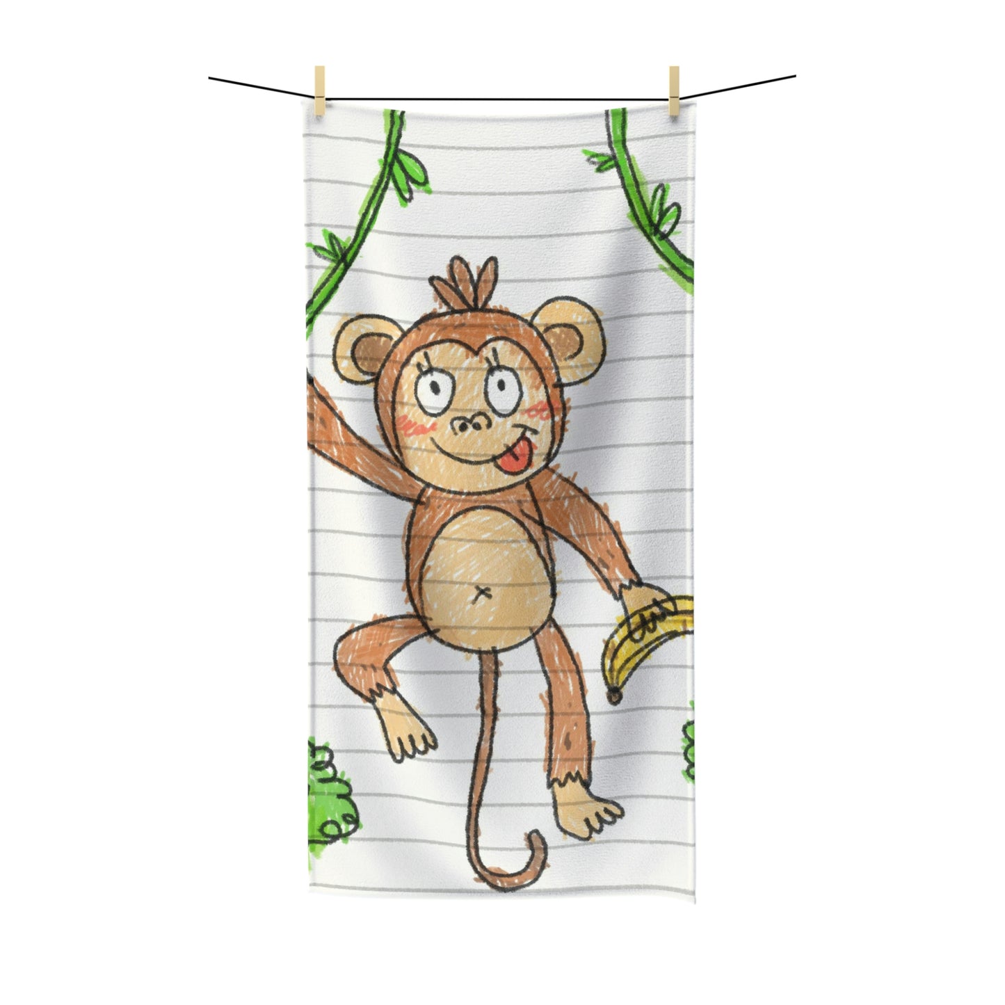 Graphic Monkey - Fun Zoo Clothing for Ape Lovers Polycotton Towel