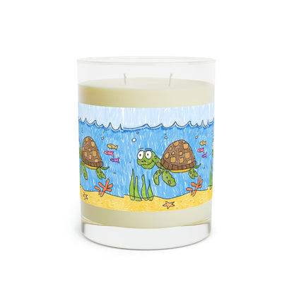 Sea Turtle Beach Sand Ocean Scented Candle - Full Glass, 11oz