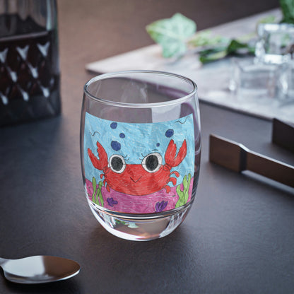 Lobster Crab Graphic Sea Lovers Whiskey Glass