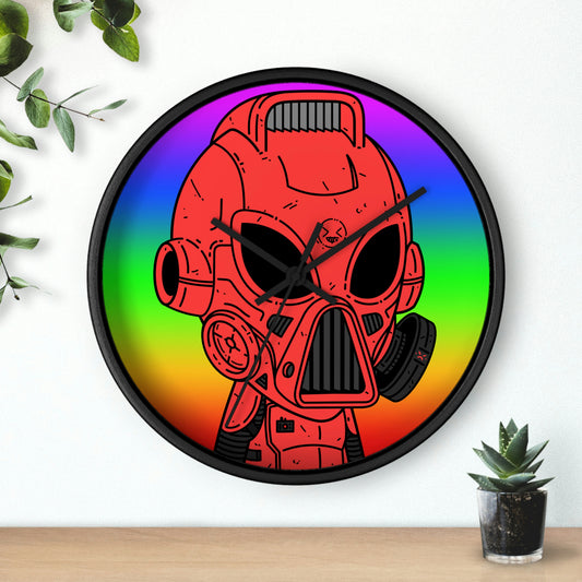 Pride Rainbow Robot Cyborg Alien Wall clock