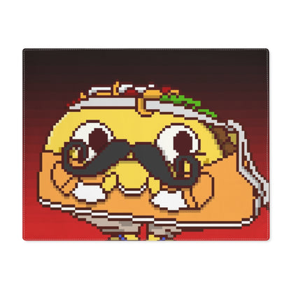 Karate Taco Flame Color Background Placemat