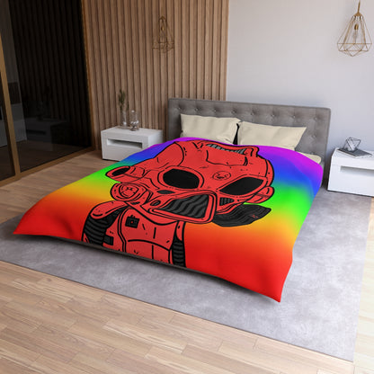 LOL Rainbow Armored Red Future Alien Cyborg Machine Visitante Funda nórdica de microfibra