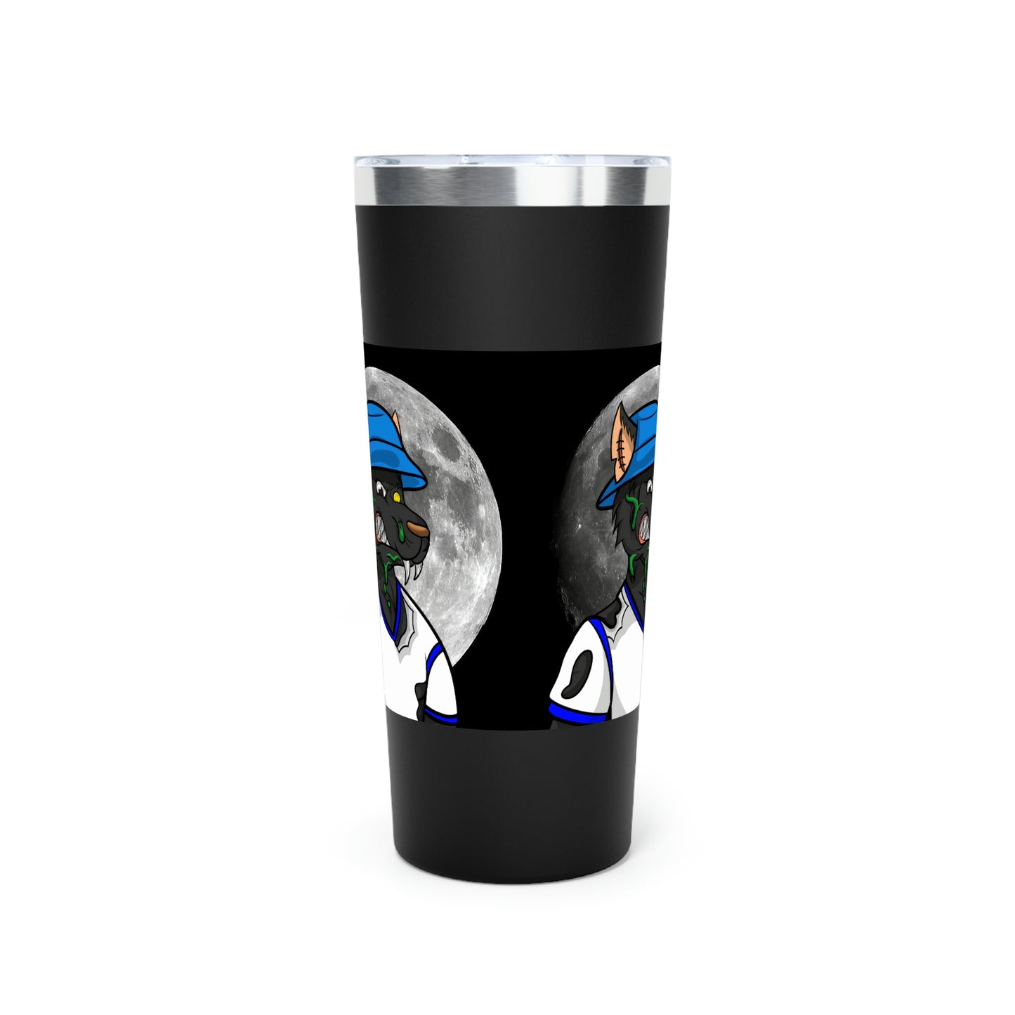 Full Moon Cyborg Werewolve Wolf Copper Vacuum Insulated Tumbler, 22oz