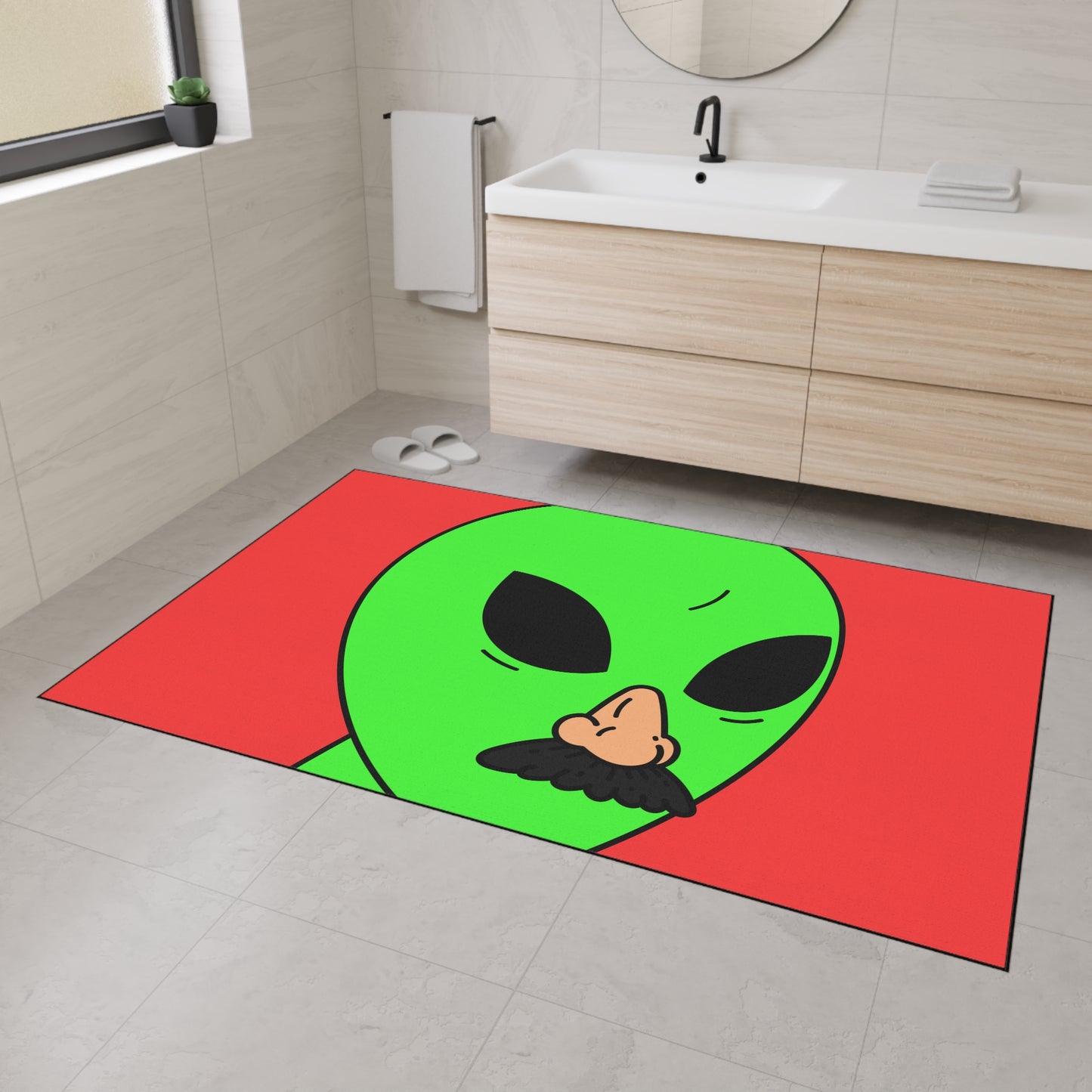 Imposter Fake Alien Visitor Heavy Duty Floor Mat