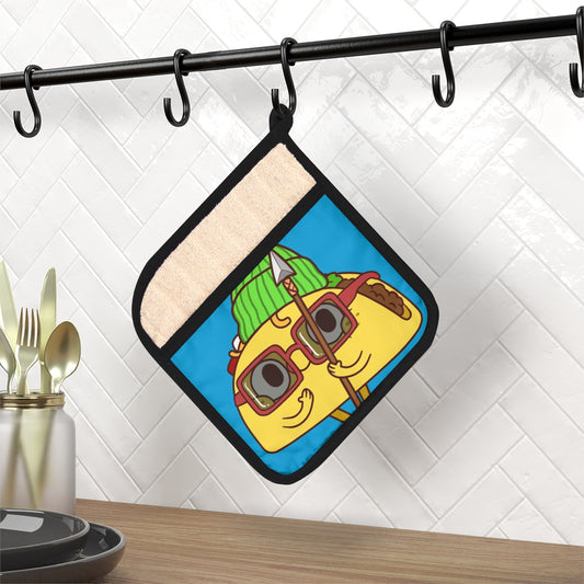 Tribal Taco Pot Holder with Pocket