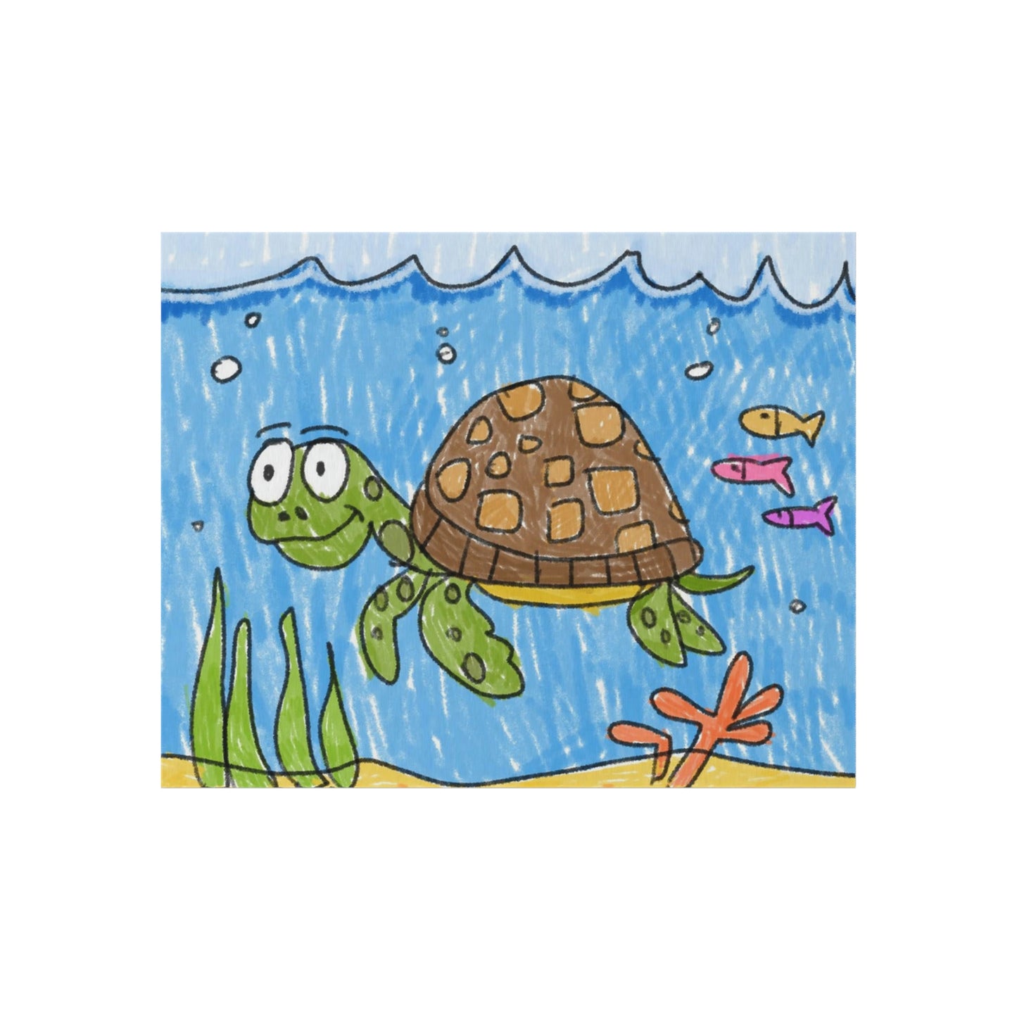 Sea Turtle Beach Sand Ocean Outdoor Rug