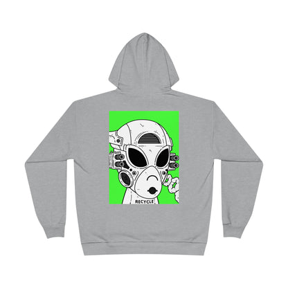 Recycle Recycler Alien Visitor Unisex EcoSmart® Pullover Hoodie Sweatshirt