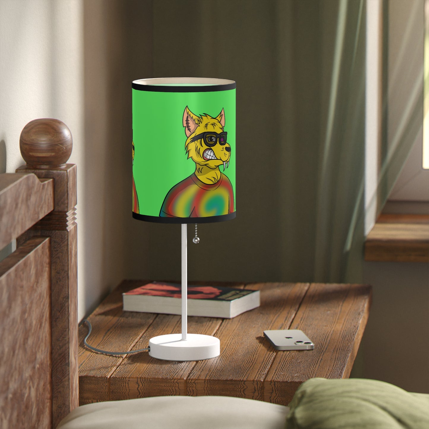 Wolf Hip Cool Stud Breathtaking Cyborg Lamp on a Stand, US|CA plug