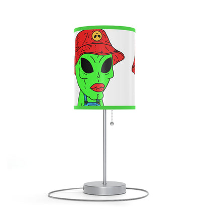 Old Alien Farmer Visitor Lamp on a Stand, US|CA plug