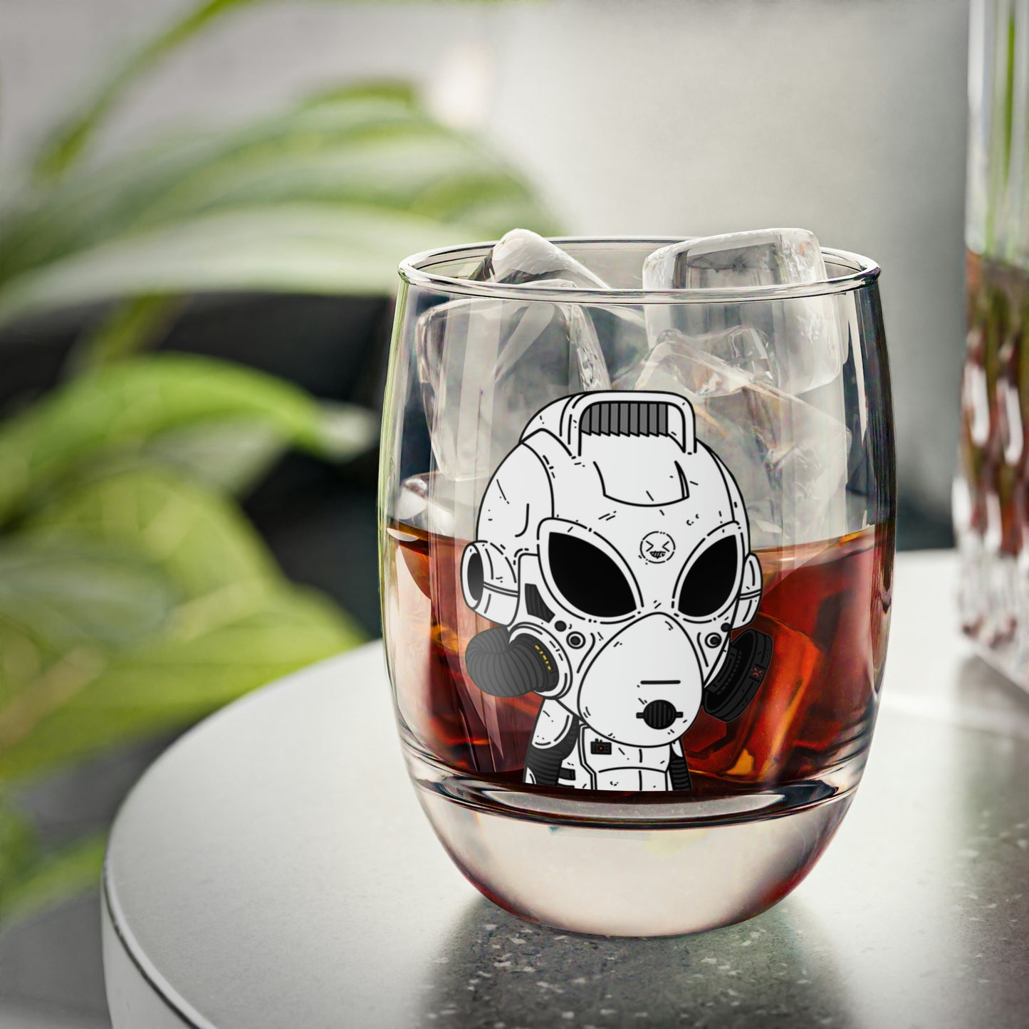 Alien LOL Visitor Whiskey Glass