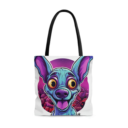 Classic Alien Dog Space Cartoon Style with a Retro Twist Tote Bag (AOP)