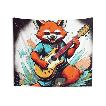 Red Panda Music Band Animal Indoor Wall Tapestries