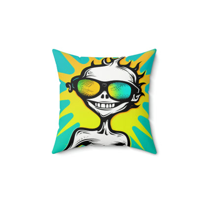 Punk Alien Style Anime Spun Polyester Square Pillow