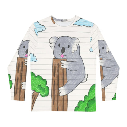 Koala Bear Animal Tree Climber Men's Long Sleeve AOP Shirt