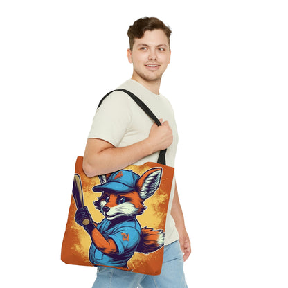 Bolsa de asas con gráfico atlético del jugador deportivo de béisbol Fox (AOP) 