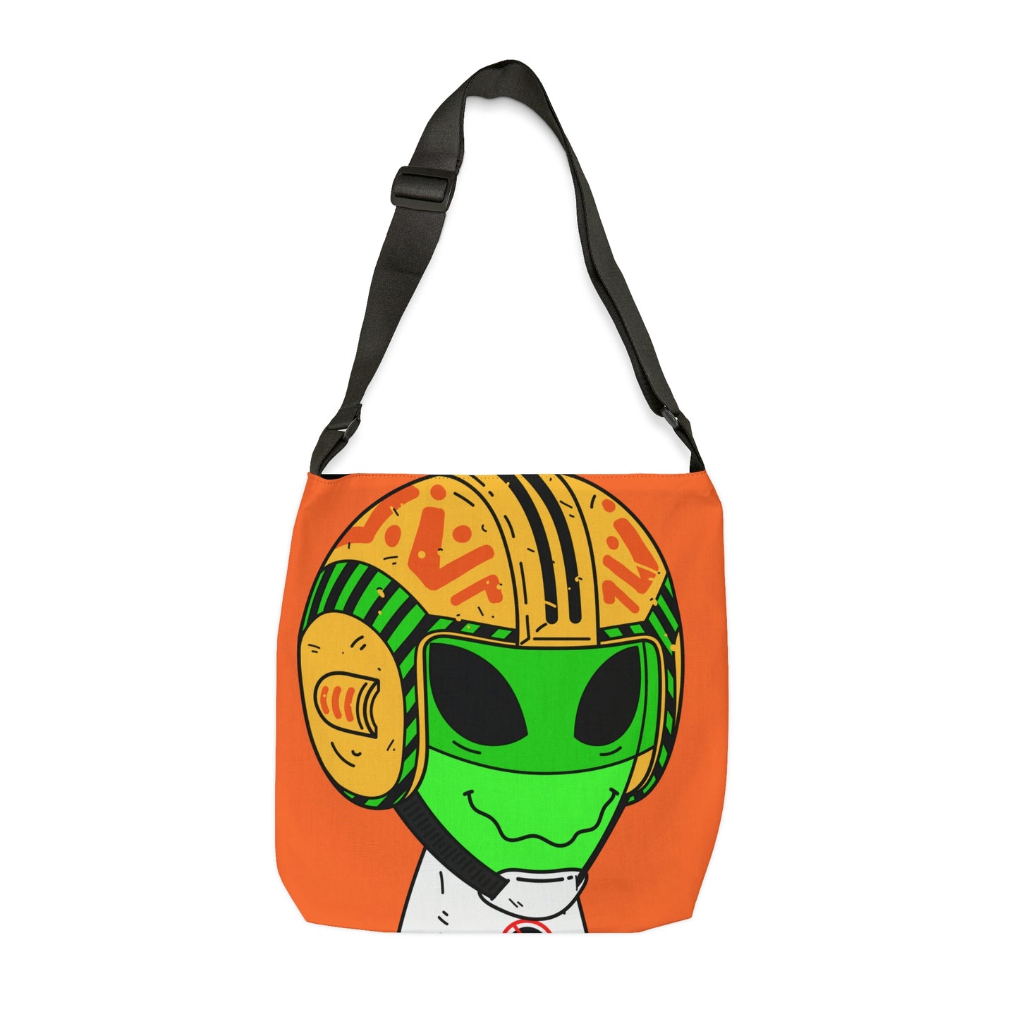 Space Alien Force Aviotor Pilot Visitor Bolsa de mano ajustable (AOP)