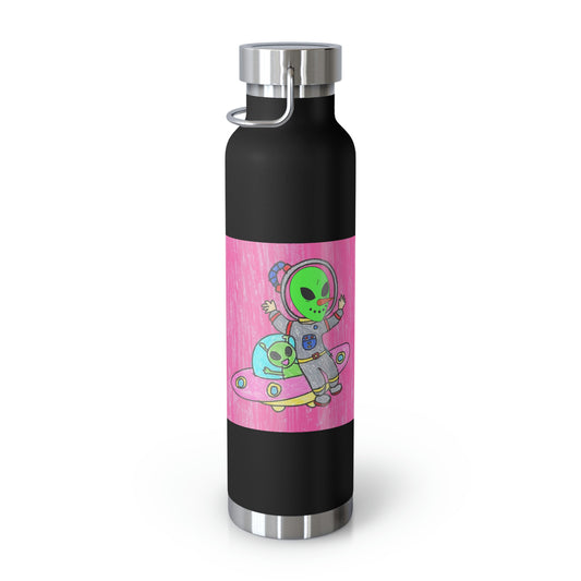 Veggie Visi Alien Vegetable Visitor UFO Copper Vacuum Insulated Bottle, 22oz
