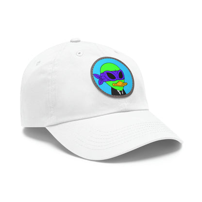 Visitor 751 Alien Dad Hat with Leather Patch (Round)