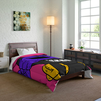 Dark Ninja Warrior Alien Visitor Comforter