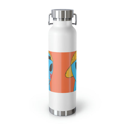 Alien Blue Blood Visitor Copper Vacuum Insulated Bottle, 22oz