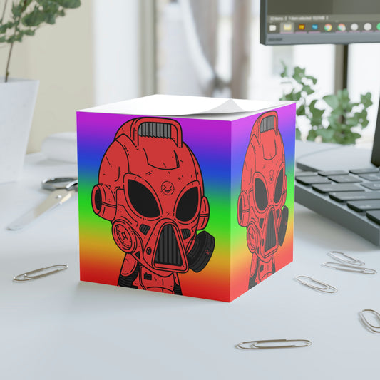 Pride Rainbow Robot Cyborg Alien Note Cube